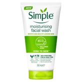 ژل شستوشوی صورت سیمپل مدل moisturising حجم 150 میلیلیتر