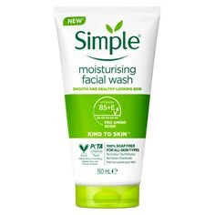ژل شستوشوی صورت سیمپل مدل moisturising حجم 150 میلیلیتر